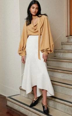 Acler - Almond Daleside Blouse (Almond) FINAL SALE