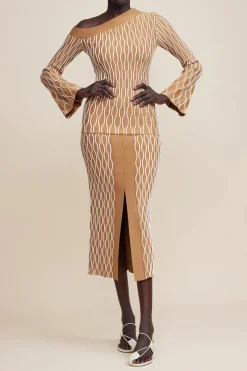 Acler - BLONDEL TOP (OCHRE)