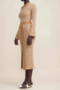 Acler - BLONDEL TOP (OCHRE)