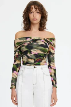 Acler - BURFORD TOP (EMERALD BOUQUET)