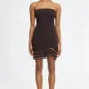 Acler - CARBROOK MINI DRESS (DARK COFFEE)