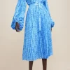 Acler - CLOCKHALL DRESS (BLUE IRIS)