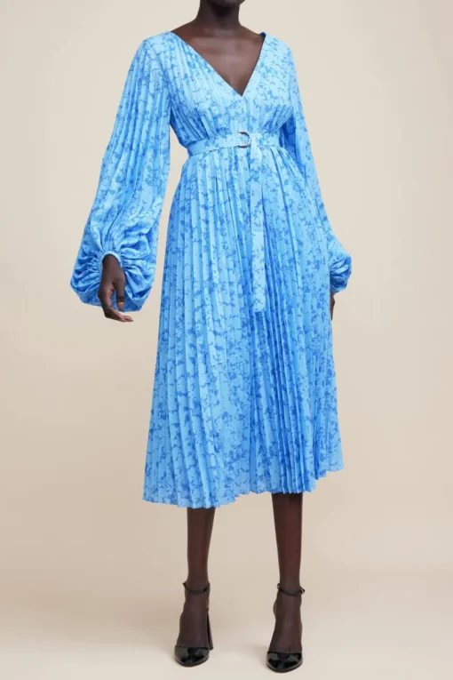 Acler - CLOCKHALL DRESS (BLUE IRIS)