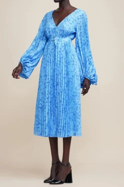 Acler - CLOCKHALL DRESS (BLUE IRIS)