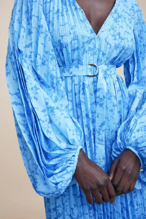 Acler - CLOCKHALL DRESS (BLUE IRIS)
