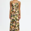 Acler - ELMSTEAD MIDI DRESS (EMERALD BOUQUET)