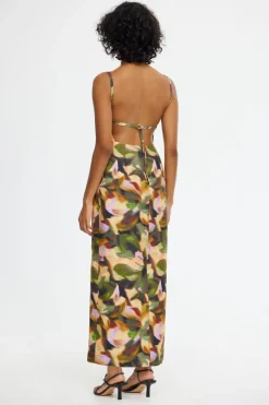 Acler - ELMSTEAD MIDI DRESS (EMERALD BOUQUET)