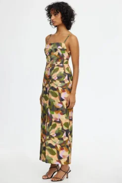 Acler - ELMSTEAD MIDI DRESS (EMERALD BOUQUET)
