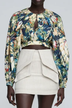 Acler - Harlow Top (Moody Floral)