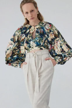 Acler - Harlow Top (Moody Floral)