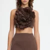 Acler - KINGSFORD TOP (DARK COFFEE)