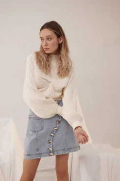 Acler - Mowbray Sweater (Cannoli Cream)