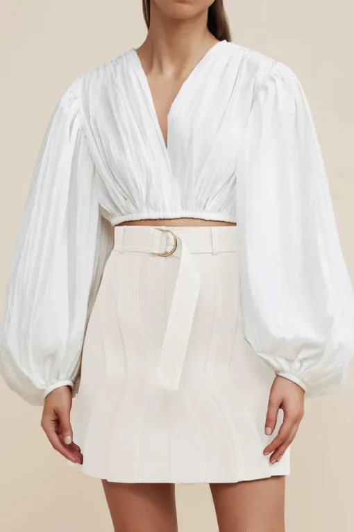 Women Acler - Oatley Skirt (Vanilla)