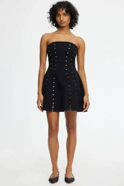 Women Acler - ROSSGREEN MINI DRESS (BLACK)