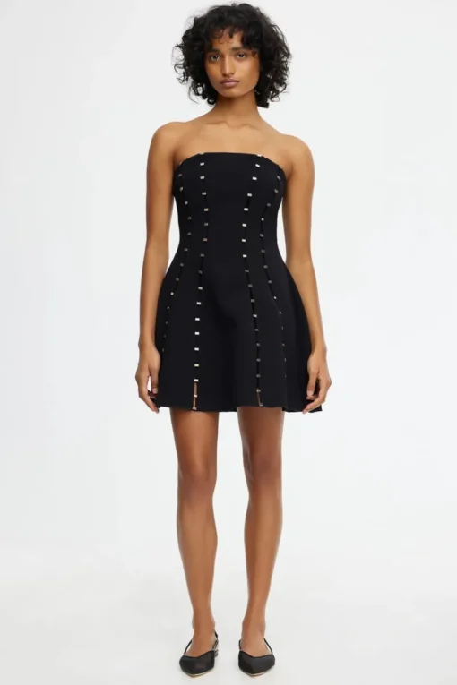 Women Acler - ROSSGREEN MINI DRESS (BLACK)