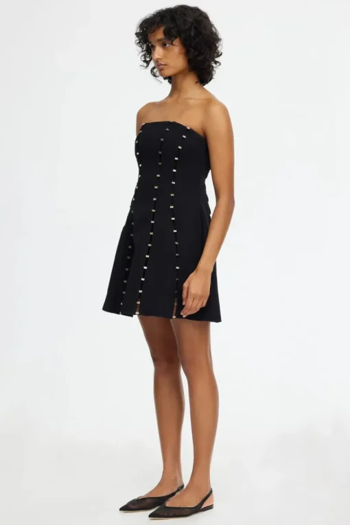 Women Acler - ROSSGREEN MINI DRESS (BLACK)