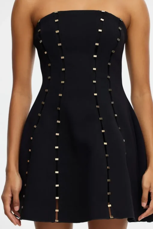 Women Acler - ROSSGREEN MINI DRESS (BLACK)