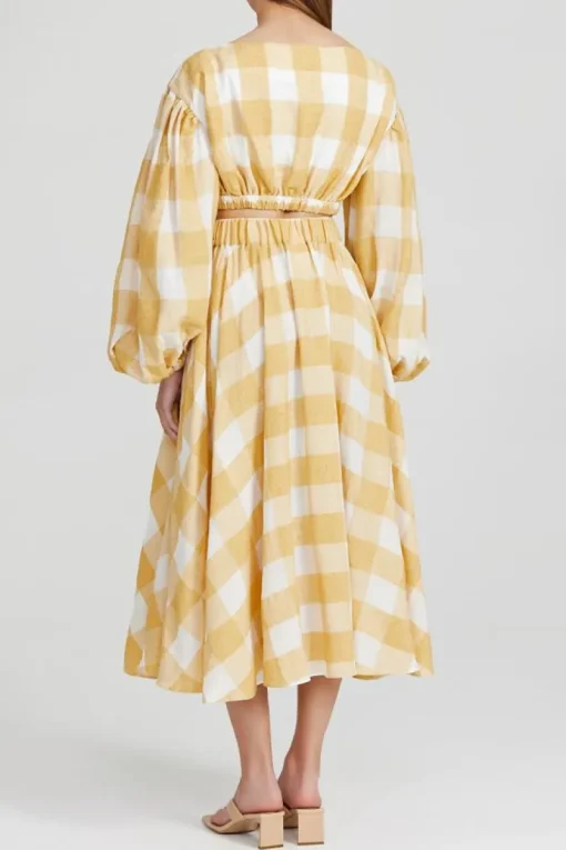 Acler - Sutherland Skirt (Canary Check)