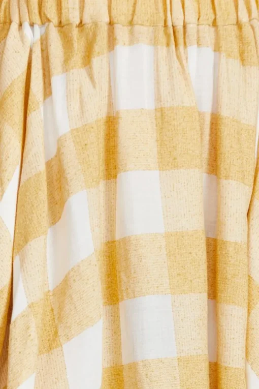 Acler - Sutherland Skirt (Canary Check)