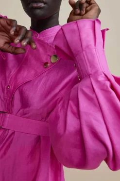 Acler - Wheatland Shirt (Flamingo) FINAL SALE