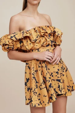 Acler - YORK DRESS (NIGHT GARDEN PRINT) FINAL SALE