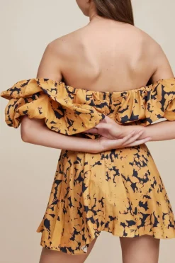 Acler - YORK DRESS (NIGHT GARDEN PRINT) FINAL SALE