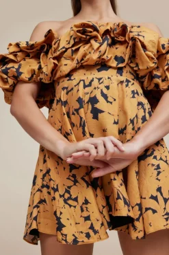 Acler - YORK DRESS (NIGHT GARDEN PRINT) FINAL SALE