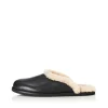 Women Alias Mae - FERRIS SLIDE (BLACK SHEARLING)