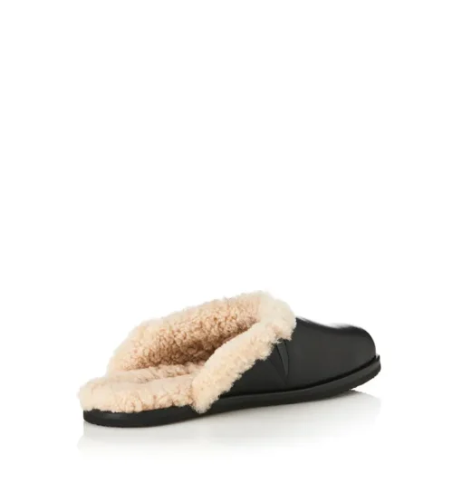 Women Alias Mae - FERRIS SLIDE (BLACK SHEARLING)