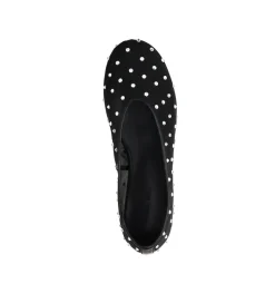 Women Alias Mae - PIPER MESH BALLET FLAT (BLACK - SILVER DIAMANTE)