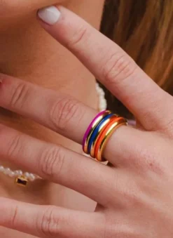 Women ANNA DESIGN - TROPIK RING (VIOLET)