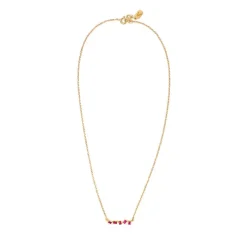 Women ANNA DESIGN JEWELLERY - ZIGZAG RUBY NECKLACE