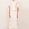 Women APARTMENT CLOTHING - ANAIS CROCHET BACK SHIRT (WHITE)