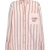 Araminta James - ALPINE COTTON STRIPE SHIRT (LIGHT BLUSH) PRE-ORDER