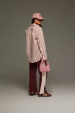 Araminta James - ALPINE COTTON STRIPE SHIRT (LIGHT BLUSH) PRE-ORDER