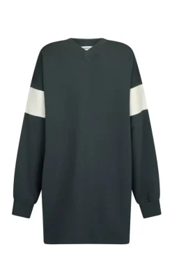Araminta James - 94 V-NECK SWEATER DRESS NOIR
