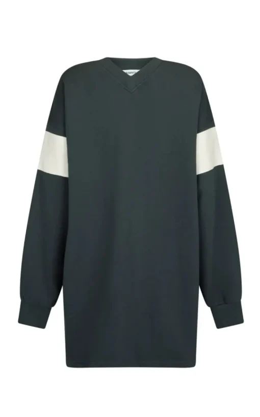 Araminta James - 94 V-NECK SWEATER DRESS NOIR