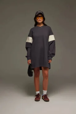 Araminta James - 94 V-NECK SWEATER DRESS NOIR