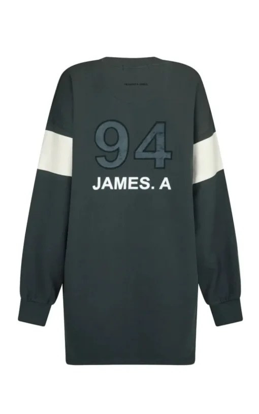 Araminta James - 94 V-NECK SWEATER DRESS NOIR