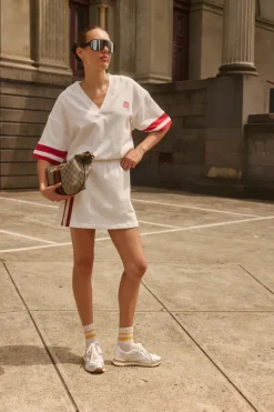 Araminta James - FRENCH TENNIS SHIRT (COCONUT)