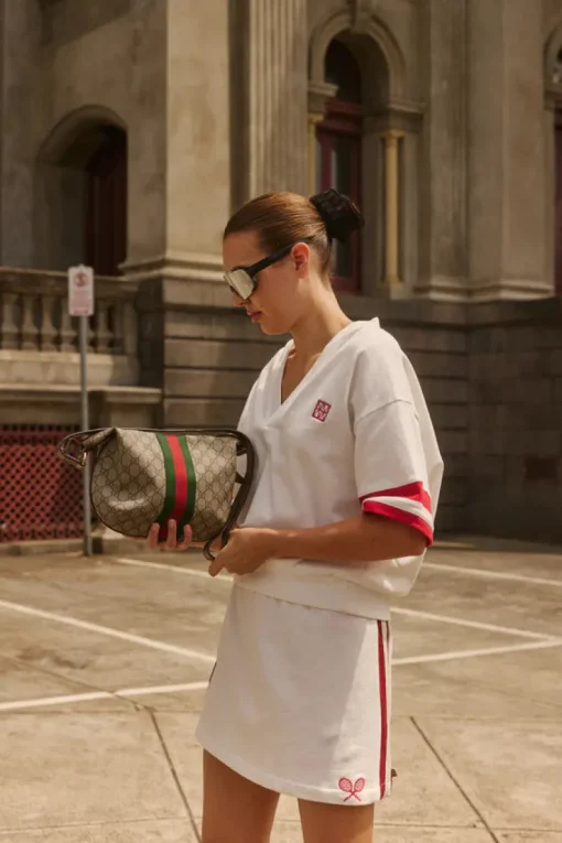 Araminta James - FRENCH TENNIS SHIRT (COCONUT)