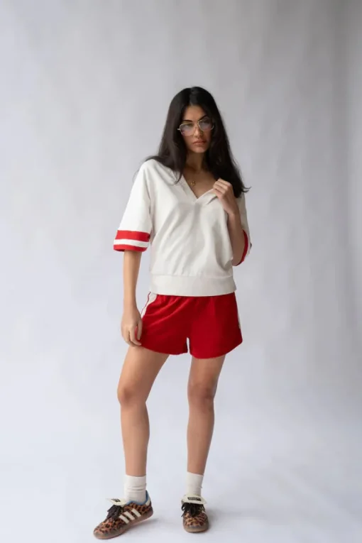 Araminta James - FRENCH TENNIS SHIRT (COCONUT)