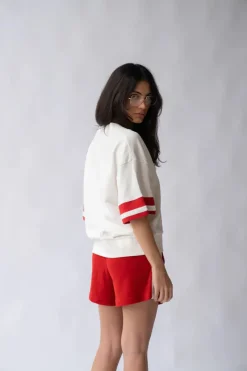 Araminta James - FRENCH TENNIS SHIRT (COCONUT)