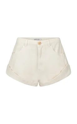 Araminta James - GOLDIE DENIM SHORT (CREAM)