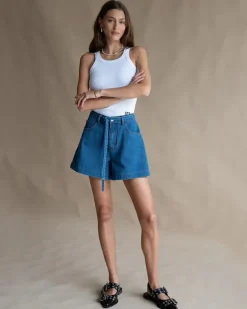 Araminta James - JOLIE DENIM SHORT (DARK BLUE)