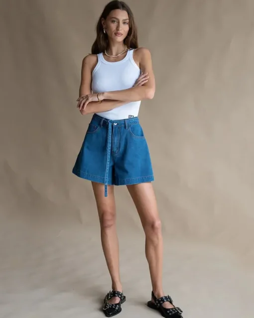 Araminta James - JOLIE DENIM SHORT (DARK BLUE)
