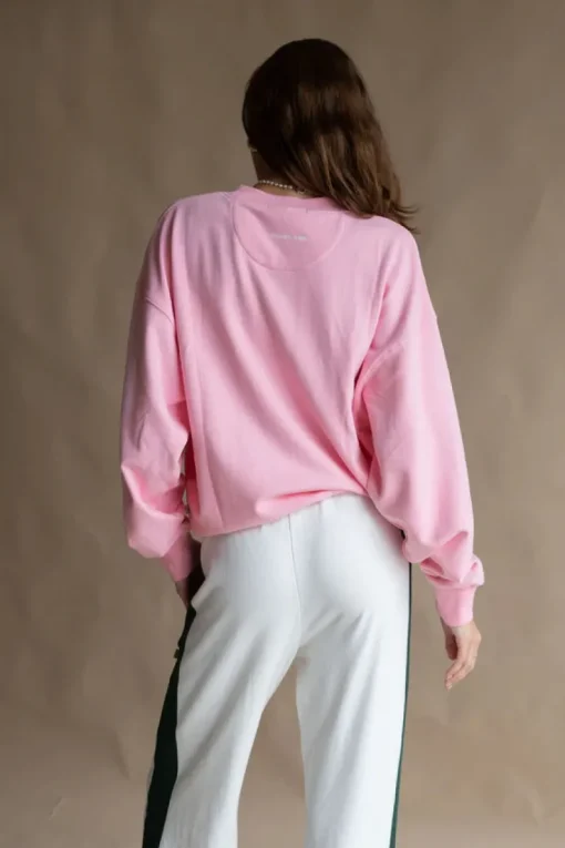 Women Araminta James - MONGRAM CLASSIC SWEATSHIRT (PINK)