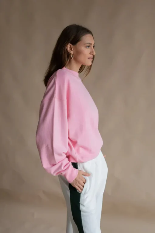Women Araminta James - MONGRAM CLASSIC SWEATSHIRT (PINK)