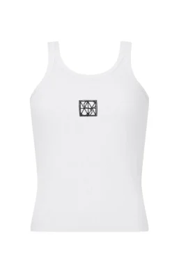 Women Araminta James - MONOGRAM TANK (SNOW)