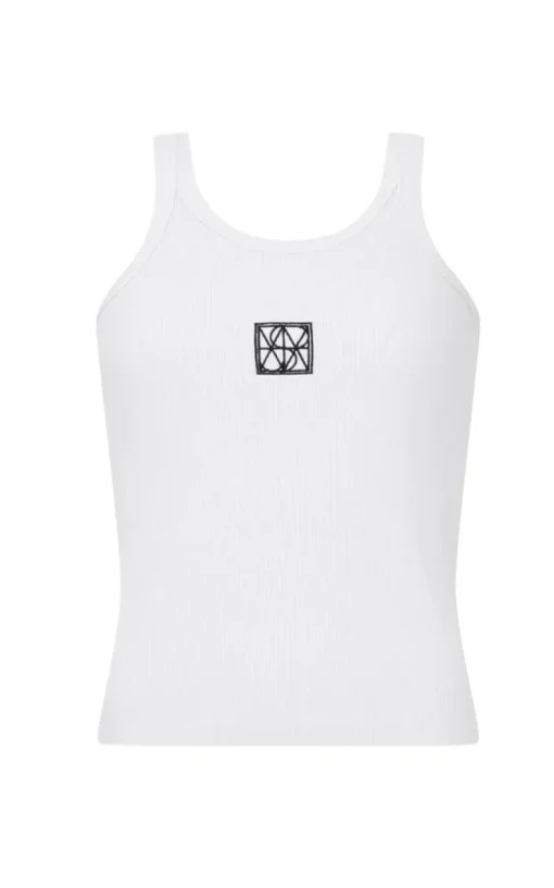 Women Araminta James - MONOGRAM TANK (SNOW)